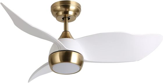Smart White Ceiling Fan With 6 Adjustable Speeds and Voice Control