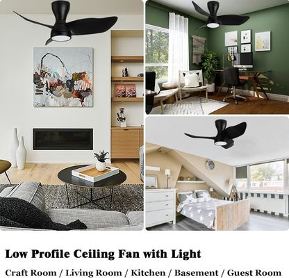 Stylish 36 Inch DC Motor Ceiling Fan with Smart Control and Alexa / Google Assistant Compatible