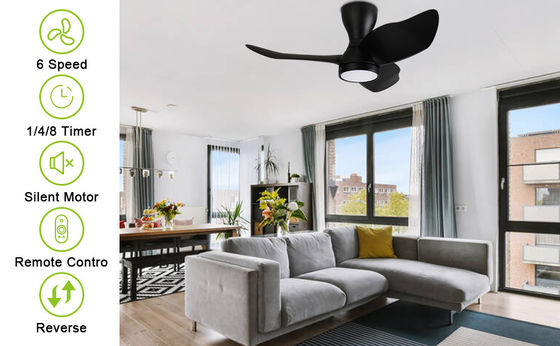 Stylish 36 Inch DC Motor Ceiling Fan with Smart Control and Alexa / Google Assistant Compatible