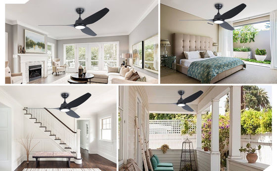 56 Smart Ceiling Fan Light with Alexa/Google Home Control