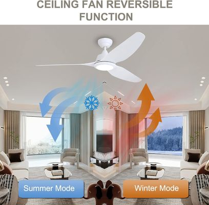 56 Inch Silent Ceiling Fan with DC Motor and Lighting