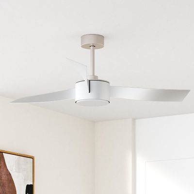 52 Inch  Fashionable Silver Ceiling Fan Lighting  With Remote Control