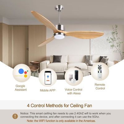 White Black Gold 52 Ceiling Fan With Light 6 Speed DC Motor