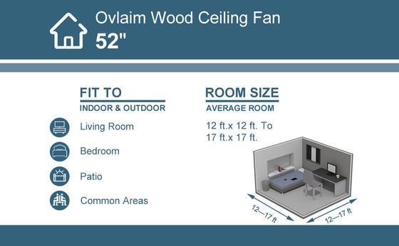 White Black Gold 52 Ceiling Fan With Light 6 Speed DC Motor