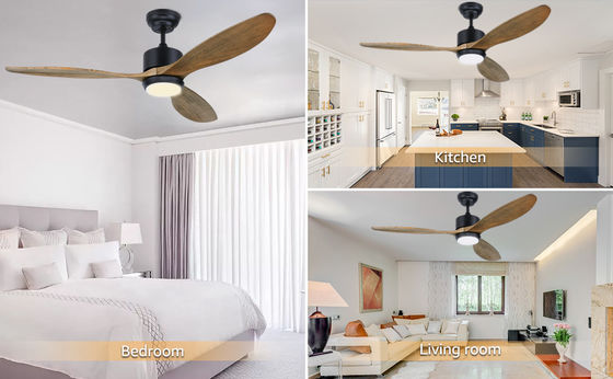 Modern  52 Inch Fan With Light For 12 Ft* 12 Ft To 17ft * 17 Ft Room