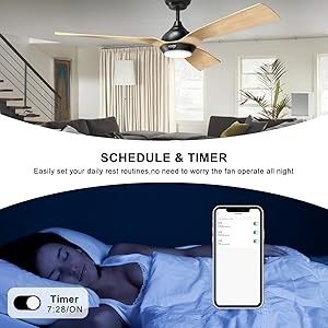 52 Inch Ceiling Fan Streamlined Design Outdoor Downrod Mount Ceiling Fan With Light