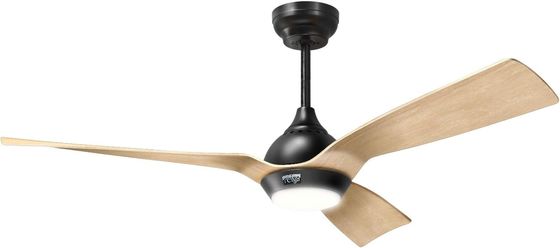 52 Inch Ceiling Fan Streamlined Design Outdoor Downrod Mount Ceiling Fan With Light