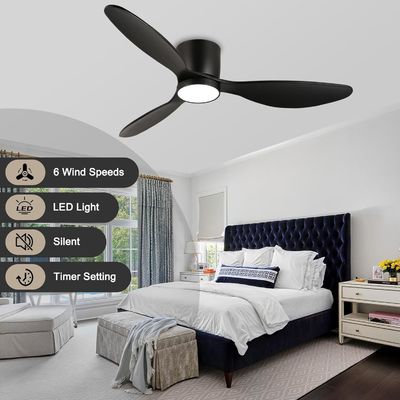 White Black Gold 52 Ceiling Fan With Energy Saving Function