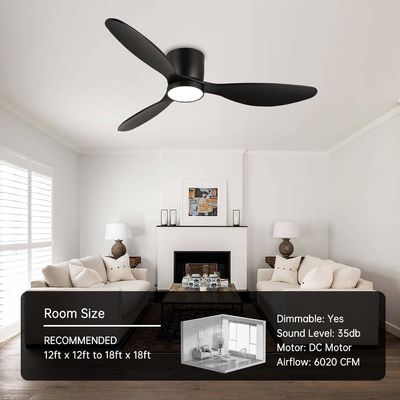 White Black Gold 52 Ceiling Fan With Energy Saving Function