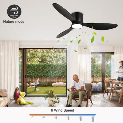 White Black Gold 52 Ceiling Fan With Energy Saving Function