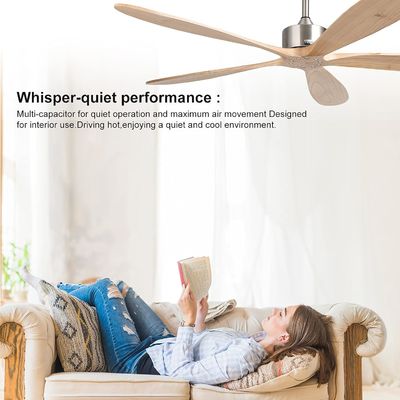 Smart Ceiling Fan with Light Quiet and Energy Saving 6-Speed Choice Alexa/Google Home Compatible