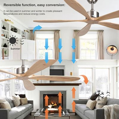 Smart Ceiling Fan with Light Quiet and Energy Saving 6-Speed Choice Alexa/Google Home Compatible