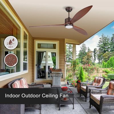 65 Contemporary Ceiling Fan Light with Voice Control and Dimmable LED Light