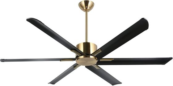 72-Inch Smart Ceiling Fan with Lights in Black/White/Gold Finish