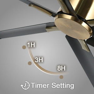 72-Inch Smart Ceiling Fan with Lights in Black/White/Gold Finish