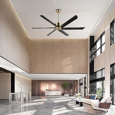 72-Inch Smart Ceiling Fan with Lights in Black/White/Gold Finish