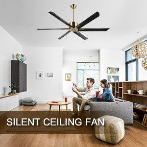72-Inch Smart Ceiling Fan with Lights in Black/White/Gold Finish