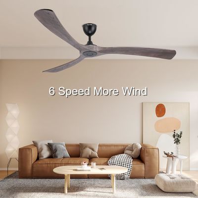 Quiet Energy Saving 6 Speed Smart Ceiling Fan with Light Controlled by Alexa