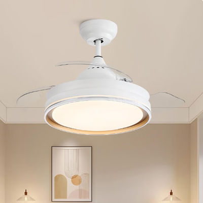 6-Speed DC Motor Retractable Ceiling Fan with Light