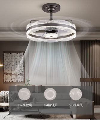 Smart Ceiling Fan Light with 6 Speeds and 3 Light Modes