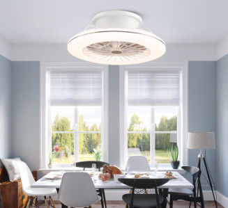 3-Speed Smart White Black Gold ABS Ceiling Fan with Illuminations