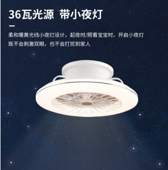 3-Speed Smart White Black Gold ABS Ceiling Fan with Illuminations