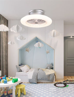 3-Speed Smart White Black Gold ABS Ceiling Fan with Illuminations