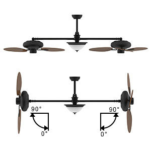 Modern 86 Inch Smart Ceiling Fan with Light Kit and 3-Speed DC Motor