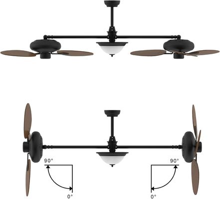 Modern 86 Inch Smart Ceiling Fan with Light Kit and 3-Speed DC Motor