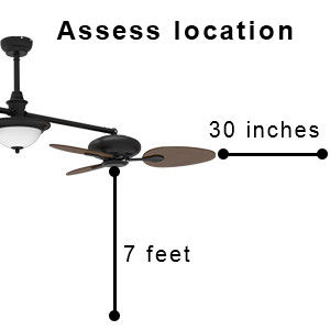 Modern 86 Inch Smart Ceiling Fan with Light Kit and 3-Speed DC Motor