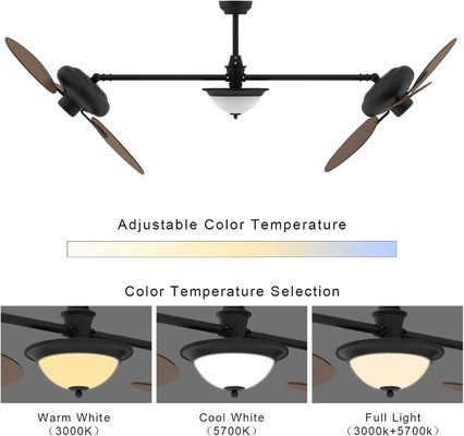 Modern 86 Inch Smart Ceiling Fan with Light Kit and 3-Speed DC Motor