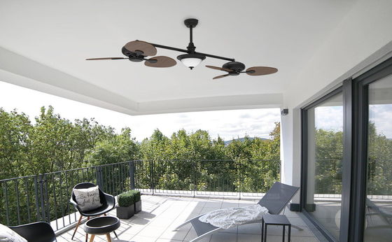 Modern 86 Inch Smart Ceiling Fan with Light Kit and 3-Speed DC Motor