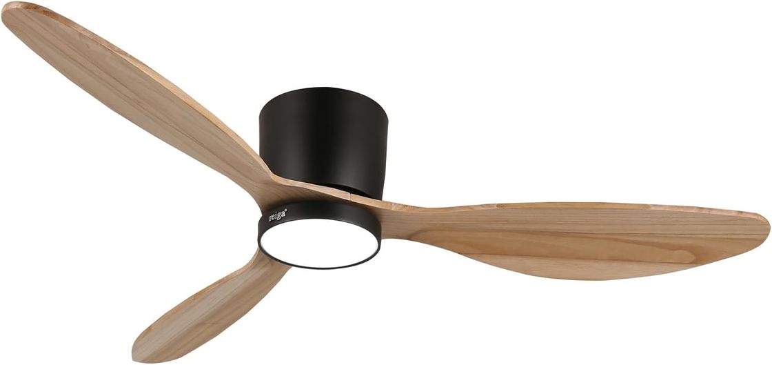 6 Speed White Black Gold 52 inch Smart Ceiling Fan Light With Energy efficient Function